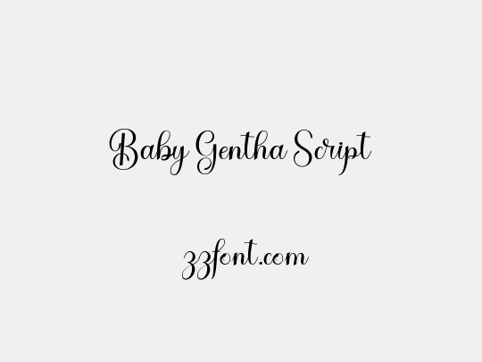 Baby Gentha Script