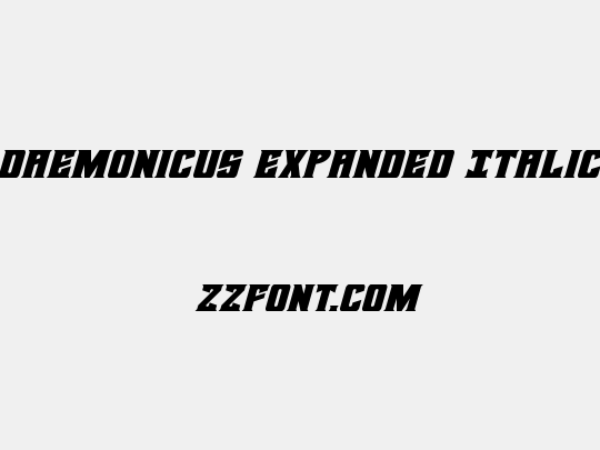 Daemonicus Expanded Italic