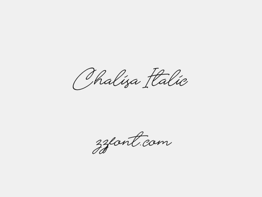 Chalisa Italic