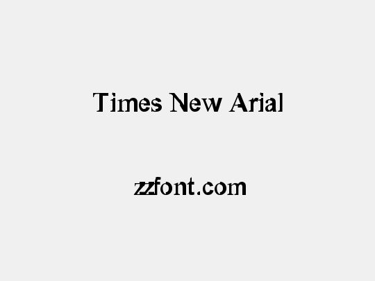 Times New Arial