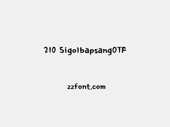 210 SigolbapsangOTF