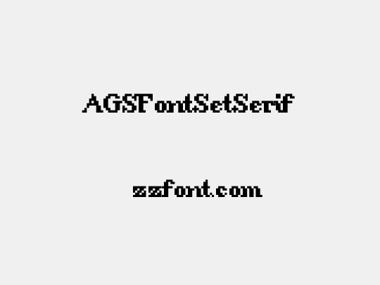 AGSFontSetSerif