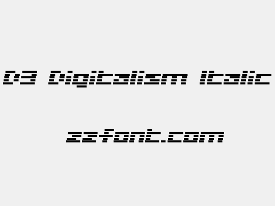 D3 Digitalism Italic