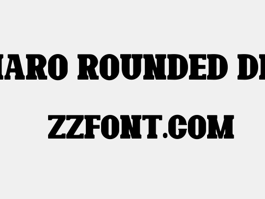 Bonaro Rounded Demo