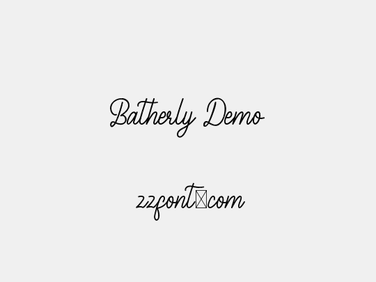 Batherly Demo