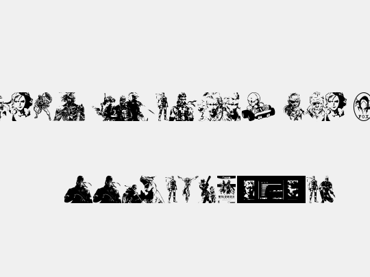 Metal Gear Solid The Phantom Font
