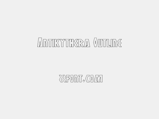 Antikythera Outline