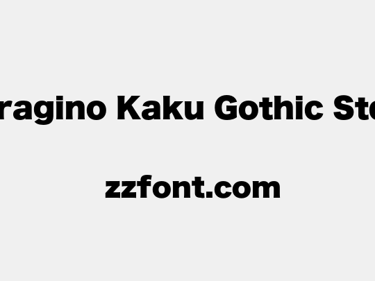 Hiragino Kaku Gothic StdN