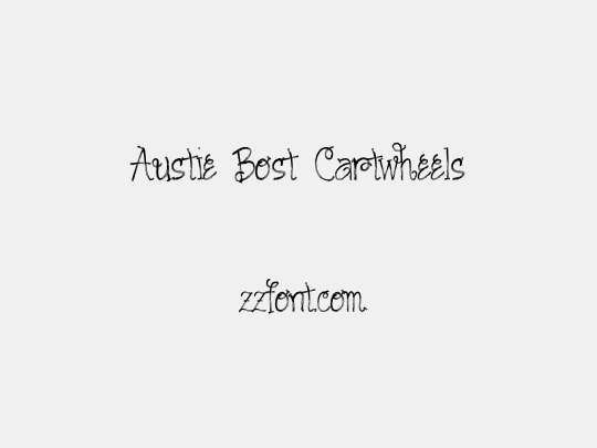 Austie Bost Cartwheels