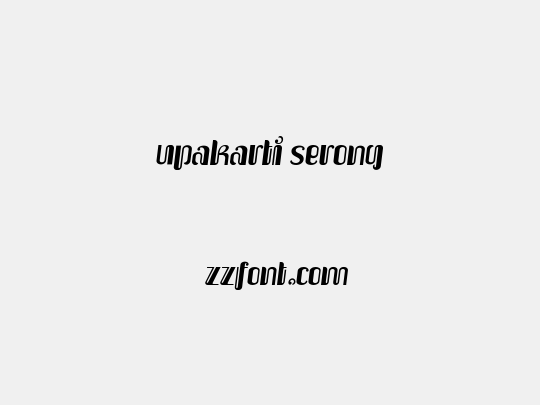 Upakarti Serong