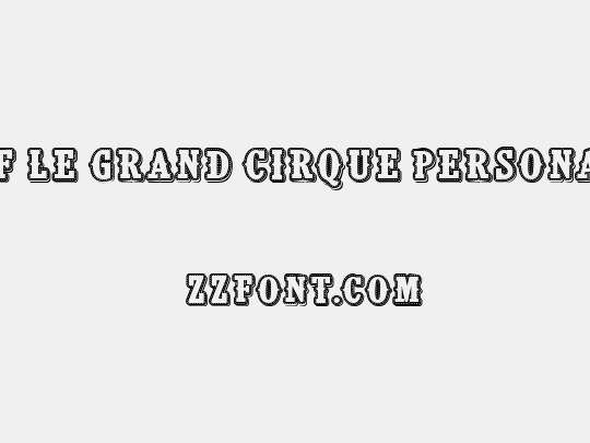 CF Le grand cirque Personal