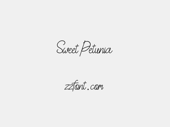 Sweet Petunia