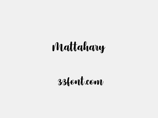 Mattahary