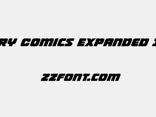 Victory Comics Expanded Italic