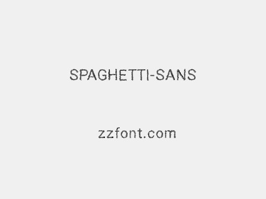 SPAGHETTI-SANS