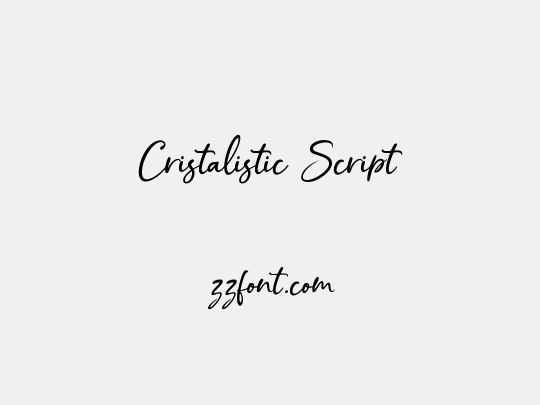 Cristalistic Script
