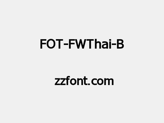 FOT-FWThai-B