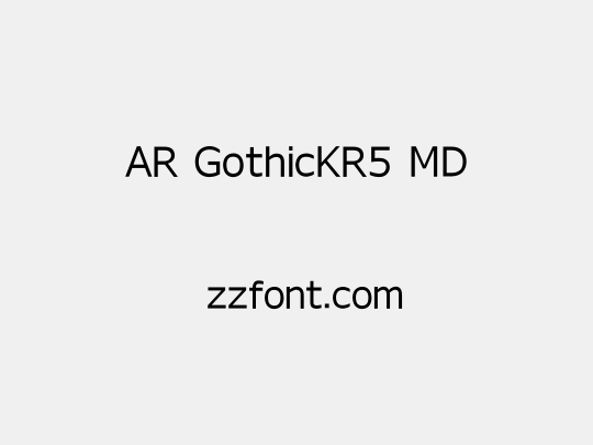 AR GothicKR5 MD