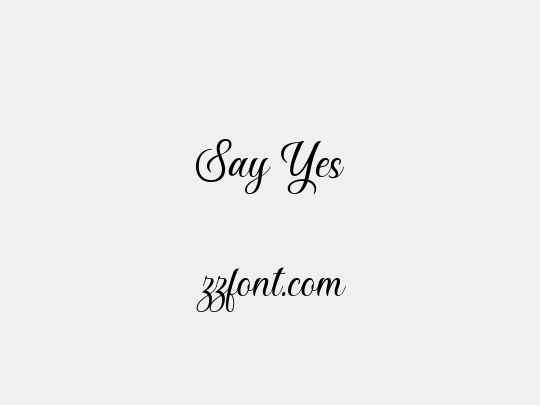 Say Yes