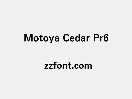 Motoya Cedar Pr6