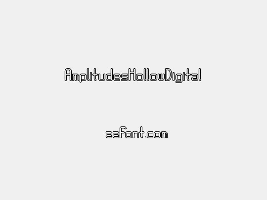 AmplitudesHollowDigital