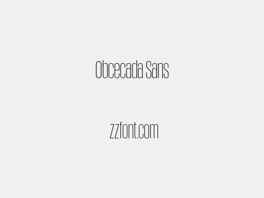 Obcecada Sans