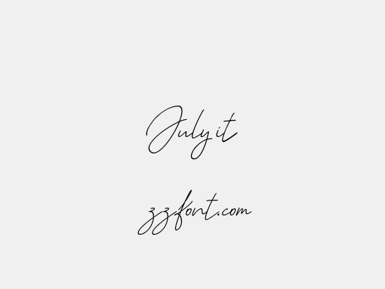 July it
