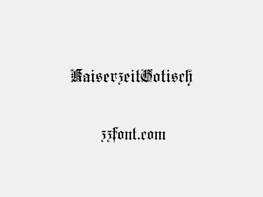 KaiserzeitGotisch
