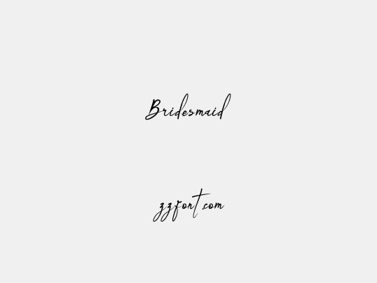 Bridesmaid