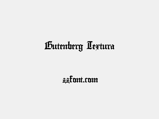 Gutenberg Textura