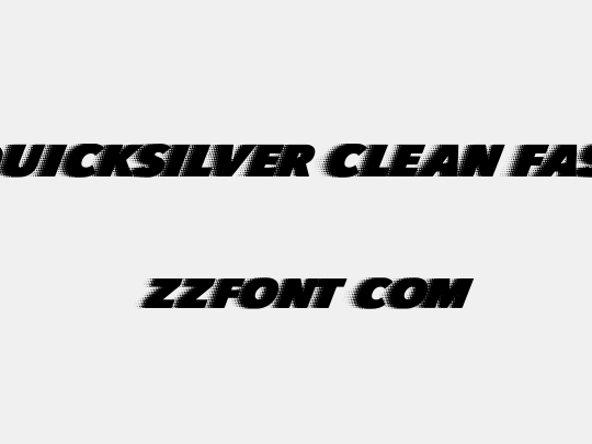 QUICKSILVER CLEAN FAST