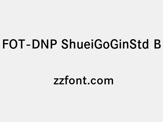 FOT-DNP ShueiGoGinStd B