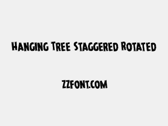 Hanging Tree Staggered Rotated