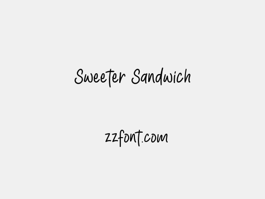 Sweeter Sandwich
