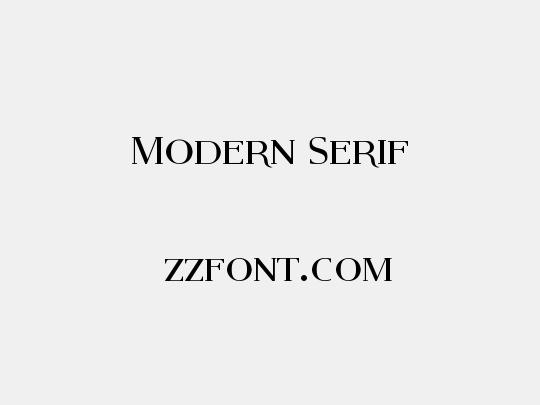 Modern Serif