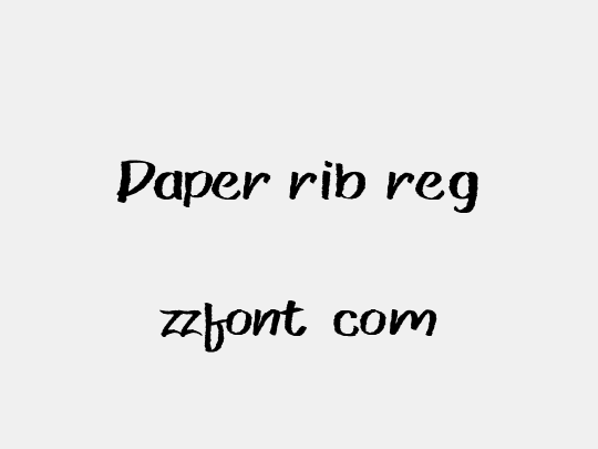 Paper rib reg