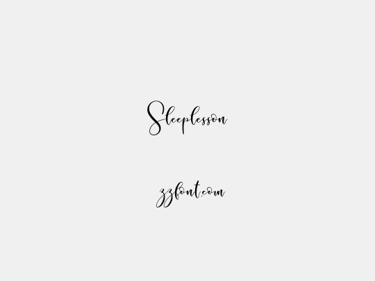 Sleeplesson