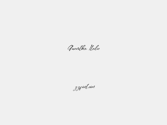 Quenitha Italic