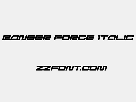 Ranger Force Italic