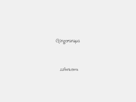 Gingersnaps