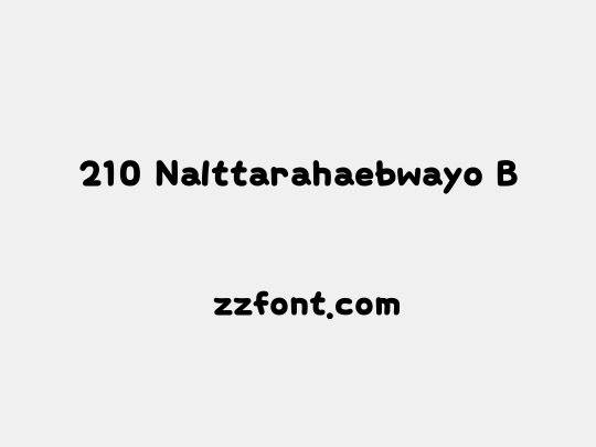 210 Nalttarahaebwayo B