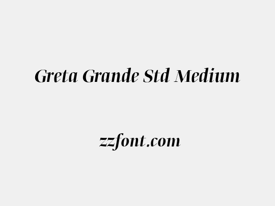 Greta Grande Std Medium