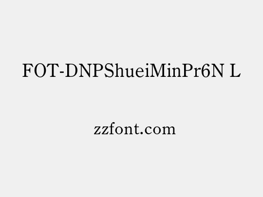 FOT-DNPShueiMinPr6N L