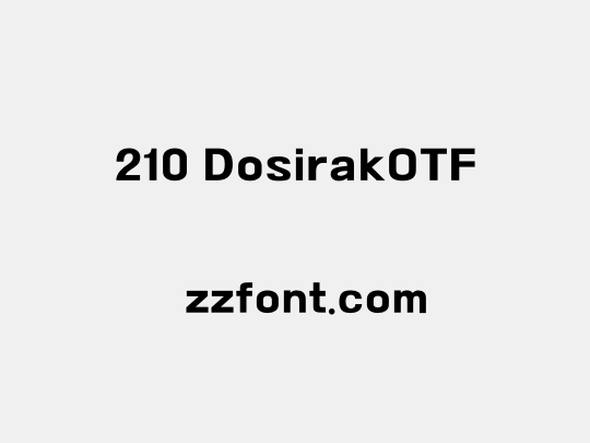 210 DosirakOTF