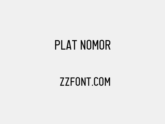 Plat Nomor