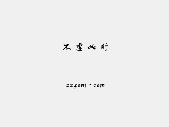 不虚此行